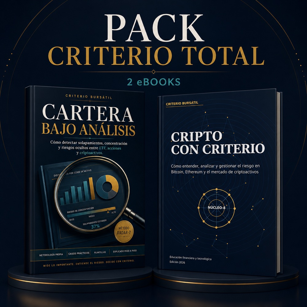 Pack Criterio Total con Cartera bajo análisis y Cripto con criterio
